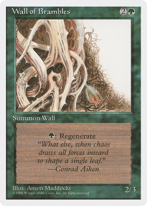 Wall of Brambles (4ED-) - Fourth Edition