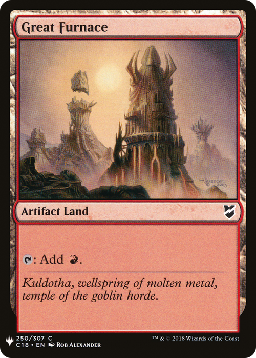 Great Furnace (C18) (LIST-C18-250) - The List