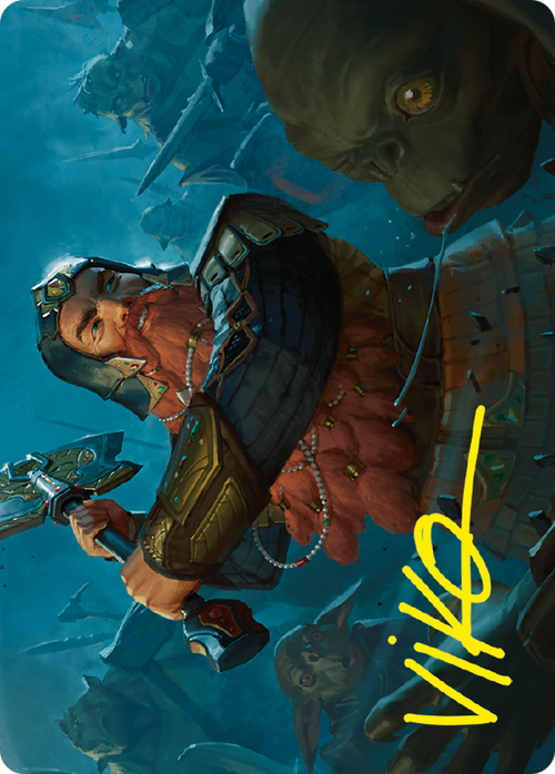 Gimli, Counter of Kills // Gimli, Counter of Kills (ALTR-010) - Tales of Middle-earth Art Series (Borderless) Foil
