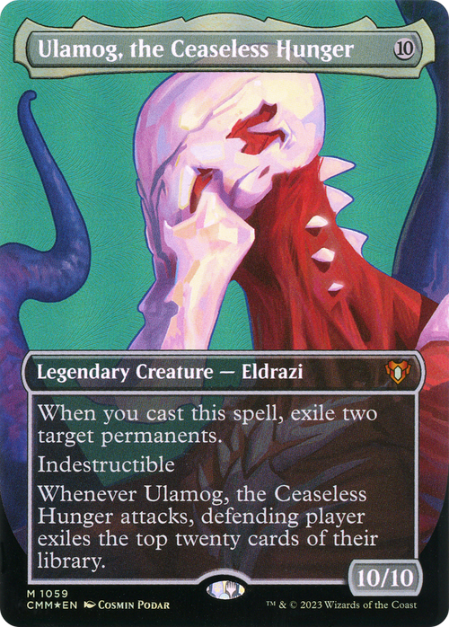 Ulamog, the Ceaseless Hunger (Textured Foil) (CMM-1059) - Commander Masters (Borderless) Foil