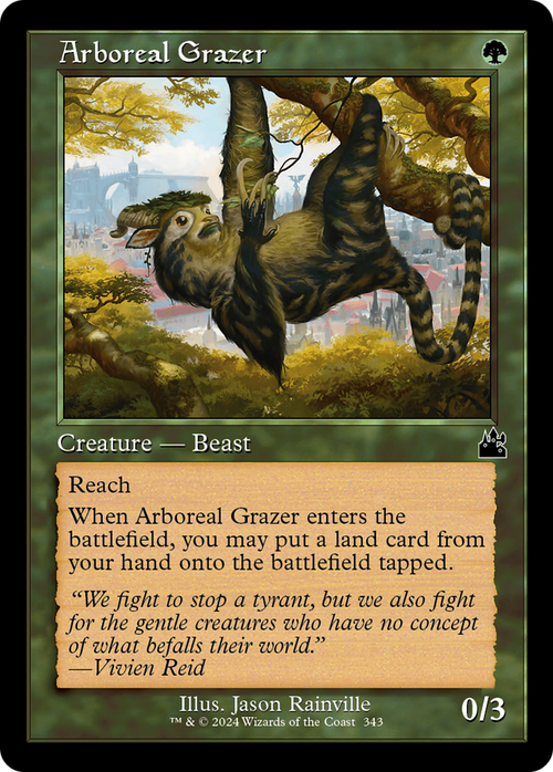 Arboreal Grazer (Retro Frame) (RVR-343) - Ravnica Remastered