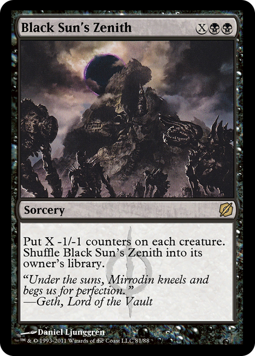 Black Sun's Zenith (TD2-081) - Duel Decks: Mirrodin Pure vs. New Phyrexia