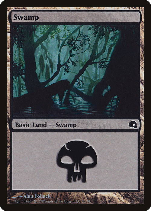 Swamp (30) (GRV-030) - Premium Deck Series: Graveborn Foil