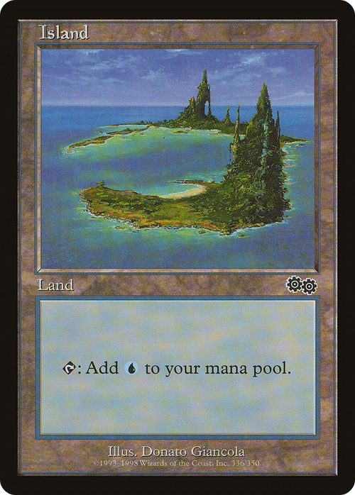 Island (336) (USG-336) - Urza's Saga
