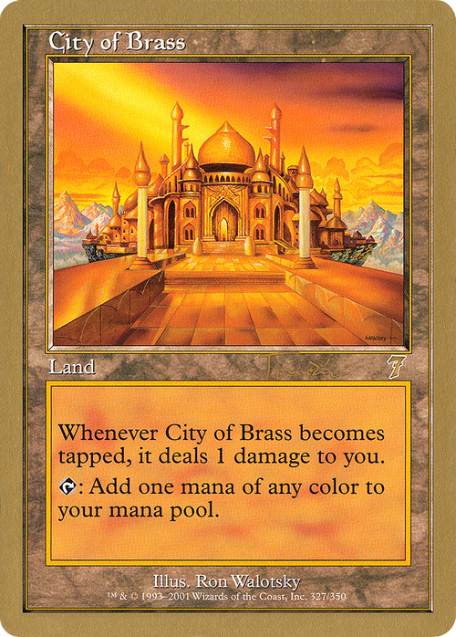 City of Brass - 2001 Jan Tomcani (7ED) (WCD-) - World Championship Decks 2001