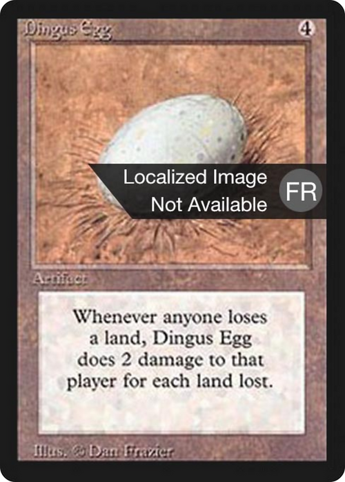 Dingus Egg (FBB-) - Foreign Black Border