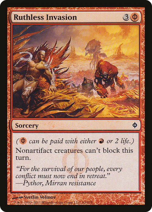 Ruthless Invasion (NPH-093) - New Phyrexia Foil