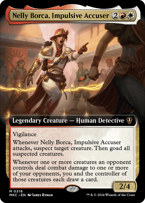 Nelly Borca, Impulsive Accuser (Extended Art) (MKC-318) - Murders at Karlov Manor Commander: (Extended Art)
