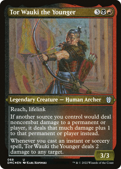 Tor Wauki the Younger (Foil Etched) (DMC-068) - Dominaria United Commander Foil