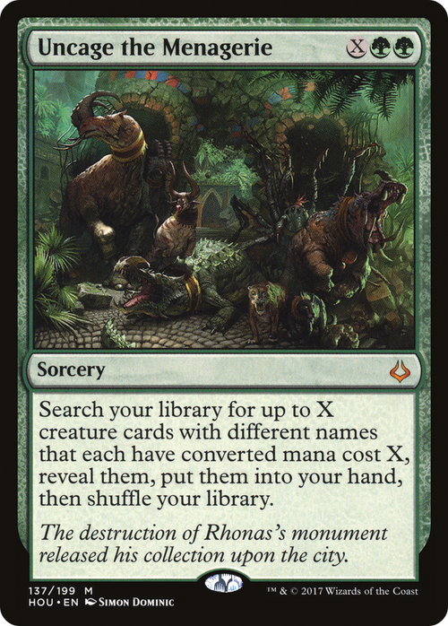 Uncage the Menagerie (HOU-137) - Hour of Devastation