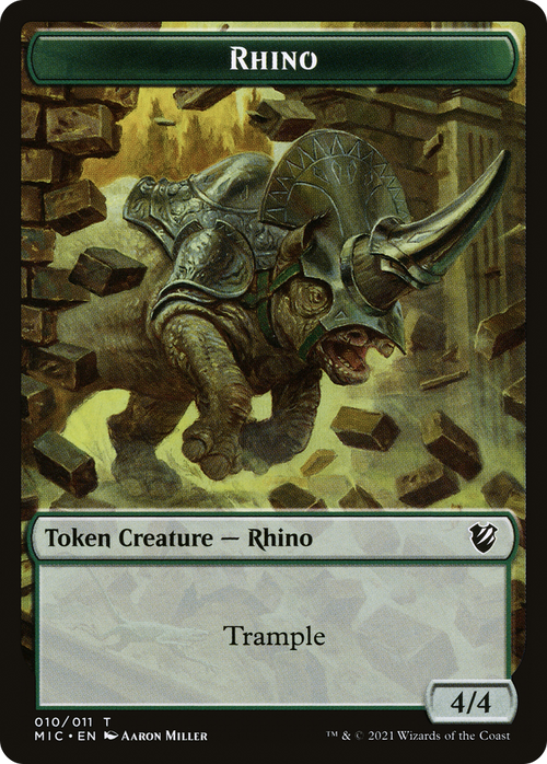 Rhino (TMIC-010) - Midnight Hunt Commander Tokens