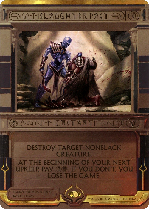Slaughter Pact (MPS2-044) - Amonkhet Invocations (Borderless) Foil