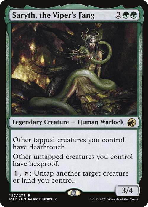 Saryth, the Viper's Fang (MID-197) - Innistrad: Midnight Hunt Foil