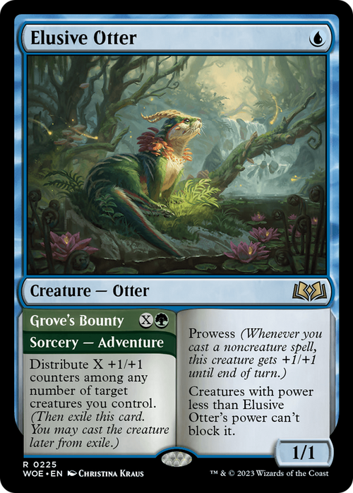 Elusive Otter (WOE-225) - Wilds of Eldraine