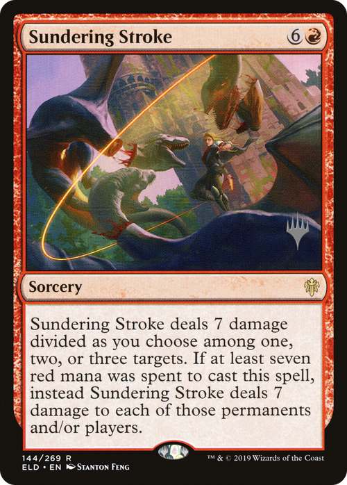 Sundering Stroke (PPELD-144P) - Throne of Eldraine Promos Foil