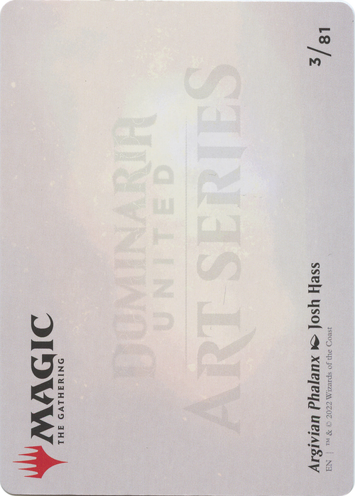 Argivian Phalanx // Argivian Phalanx (ADMU-003) - Dominaria United Art Series (Borderless) Foil