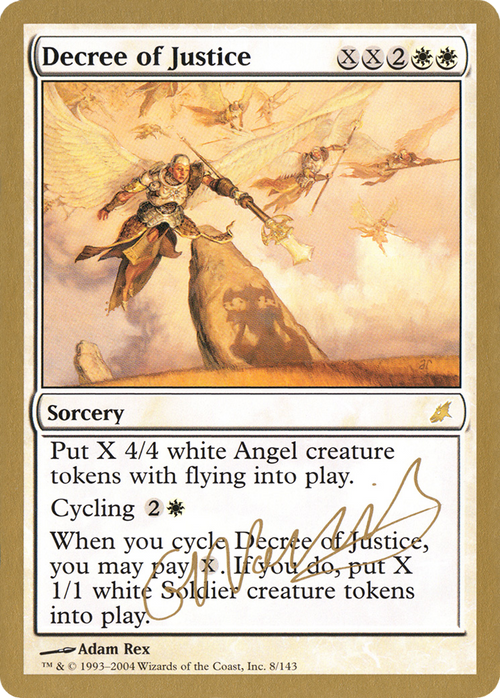 Decree of Justice - 2004 Gabriel Nassif (SCG) (WCD-GN8) - World Championship Decks 2004