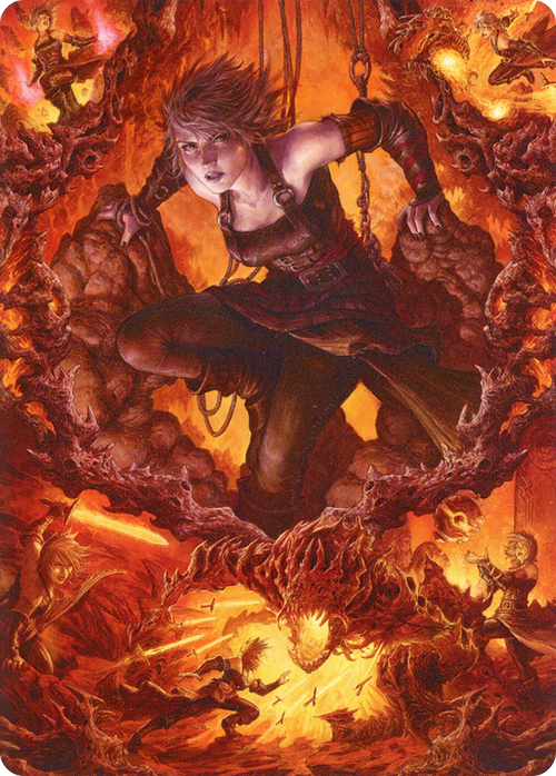 Nahiri, Heir of the Ancients // Nahiri, Heir of the Ancients (AZNR-004) - Zendikar Rising Art Series (Borderless)