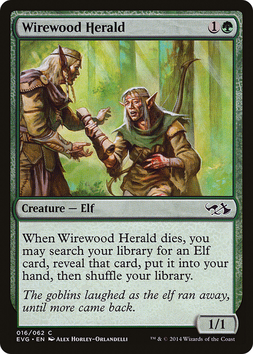 Wirewood Herald (DD3-016) - Duel Decks Anthology: Elves vs. Goblins