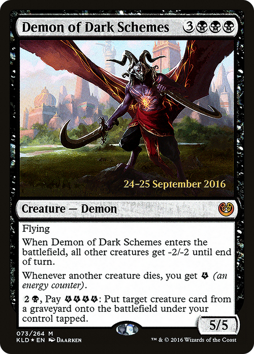 Demon of Dark Schemes (PRE-73S) - Kaladesh Promos Foil