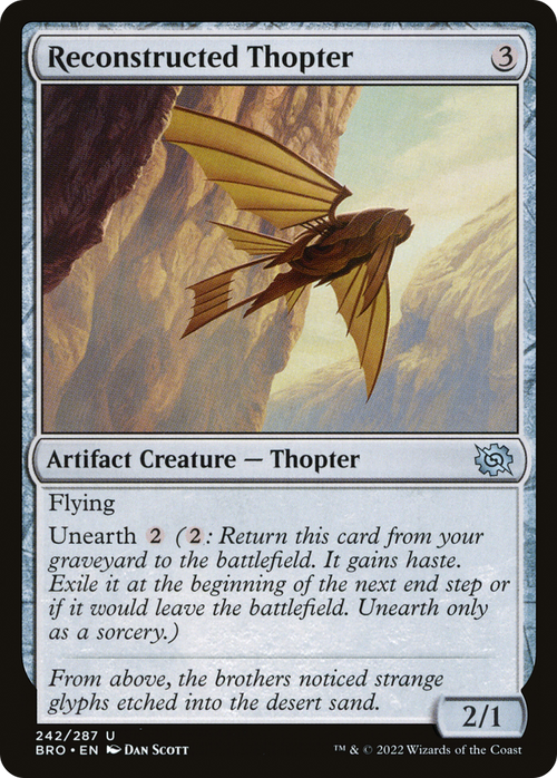 Reconstructed Thopter (BRO-242) - The Brothers' War