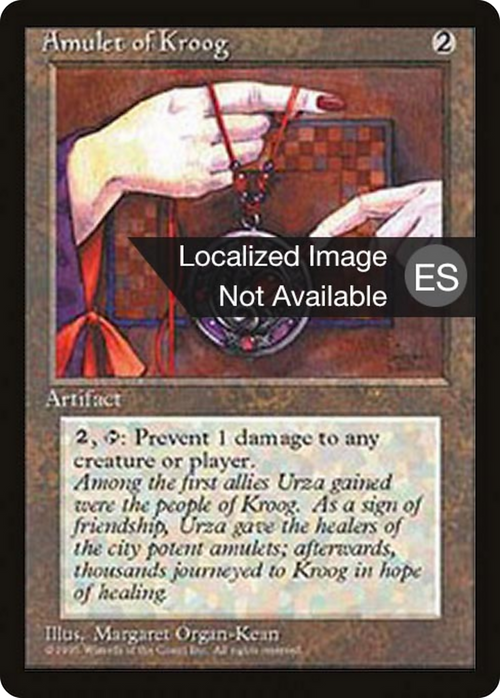 Amulet of Kroog (4BB-) - Fourth Edition Foreign Black Border