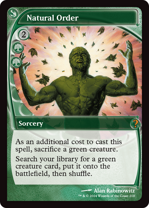 Natural Order (Future Sight) (MB2-210) - Mystery Booster 2 Foil