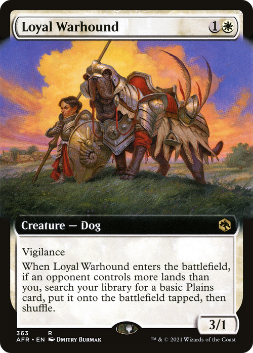 Loyal Warhound (Extended Art) (AFR-363) - Adventures in the Forgotten Realms: (Extended Art)