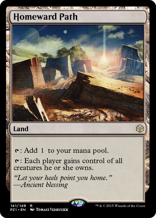 Homeward Path (PZ1-141) - Legendary Cube Prize Pack Foil