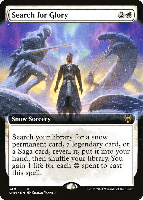 Search for Glory (Extended Art) (KHM-340) - Kaldheim: (Extended Art, snow)