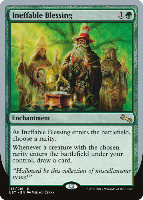 Ineffable Blessing (D) (UST-113D) - Unstable Foil