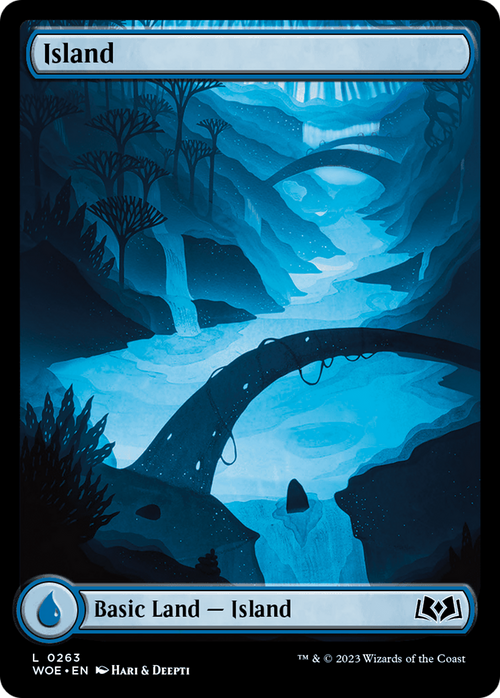 Island (0263) (WOE-263) - Wilds of Eldraine: (Full Art) Foil
