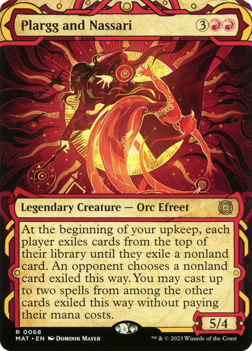 Plargg and Nassari (Showcase) (MAT-068) - March of the Machine: The Aftermath: (Showcase) (Borderless) Foil