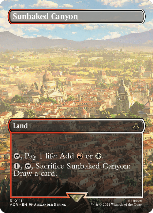Sunbaked Canyon (Borderless) (ACR-111) - Assassin's Creed Foil