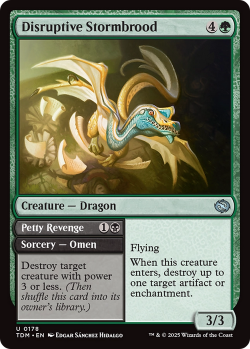 Disruptive Stormbrood (TDM-178) - Tarkir: Dragonstorm Foil