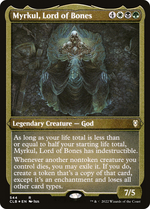 Myrkul, Lord of Bones (Foil Etched) (CLB-544) - Commander Legends: Battle for Baldur's Gate Foil