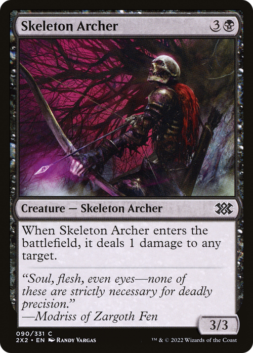 Skeleton Archer (2X2-090) - Double Masters 2022 Foil