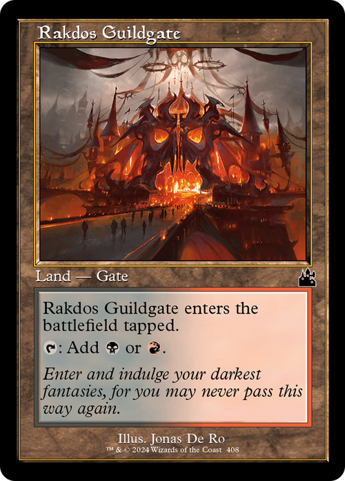 Rakdos Guildgate (Retro Frame) (RVR-408) - Ravnica Remastered Foil