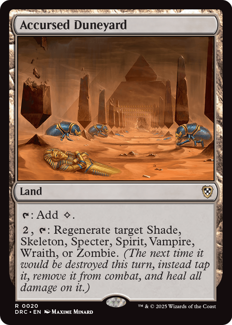 Accursed Duneyard (DRC-020) - Commander: Aetherdrift
