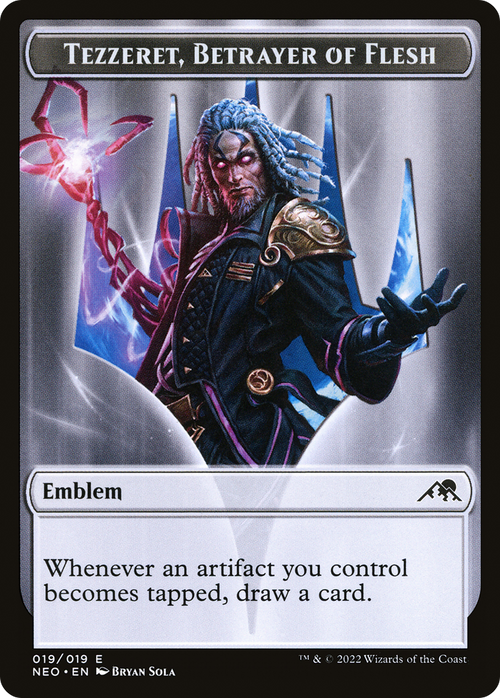 Tezzeret, Betrayer of Flesh Emblem (TNEO-019) - Kamigawa: Neon Dynasty Tokens
