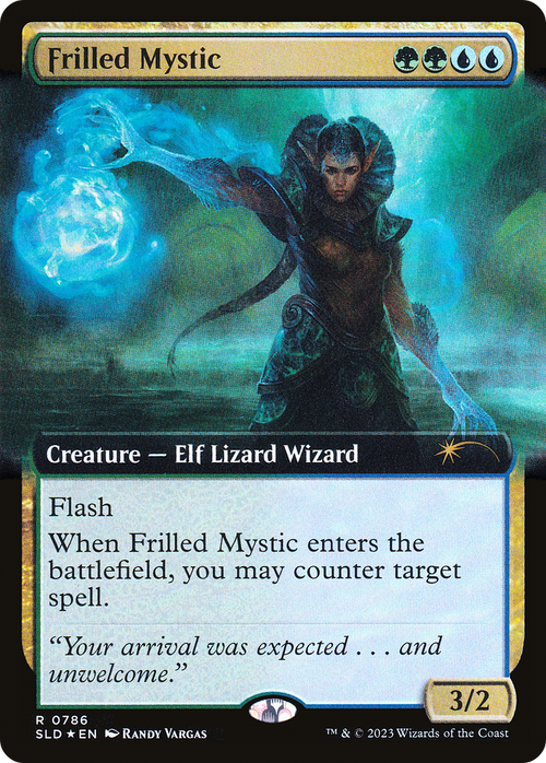 Frilled Mystic (Extended Art) (SLD-786) - Secret Lair Drop: (Extended Art) Foil