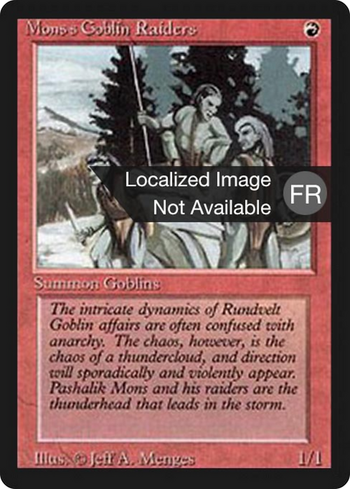 Mons's Goblin Raiders (FBB-) - Foreign Black Border