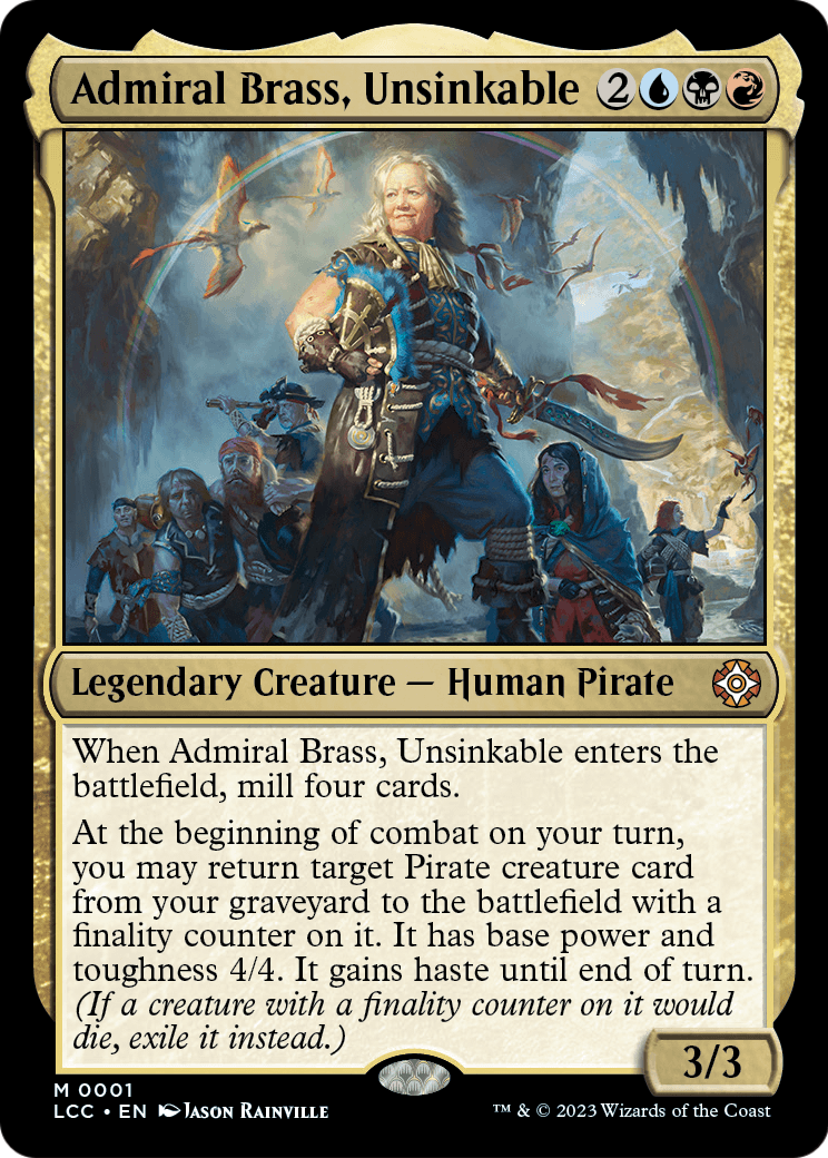Admiral Brass, Unsinkable (LCC-001) - The Lost Caverns of Ixalan Commander