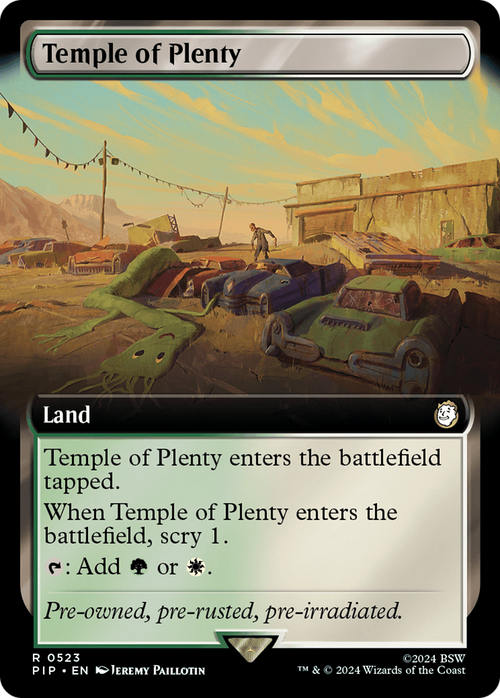 Temple of Plenty (Extended Art) (PIP-523) - Fallout: (Extended Art) Foil