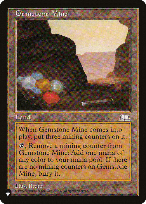 Gemstone Mine (WTH) (LIST-) - The List
