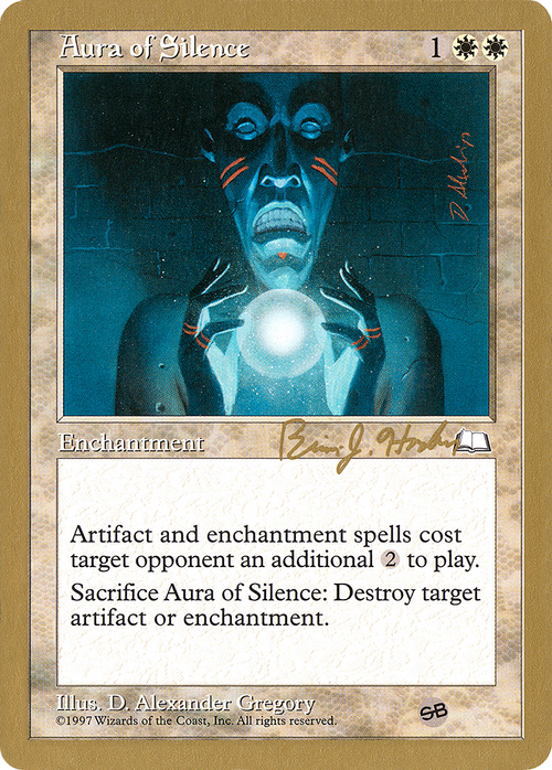 Aura of Silence - 1998 Brian Hacker (WTH) (SB) (WCD-) - World Championship Decks 1998