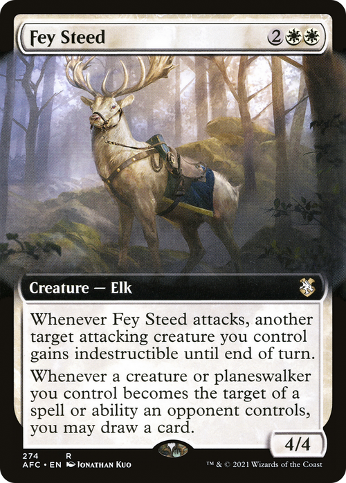 Fey Steed (Extended Art) (AFC-274) - Forgotten Realms Commander: (Extended Art)