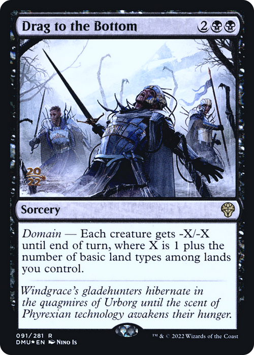 Drag to the Bottom (PRE-091) - Dominaria United Promos Foil