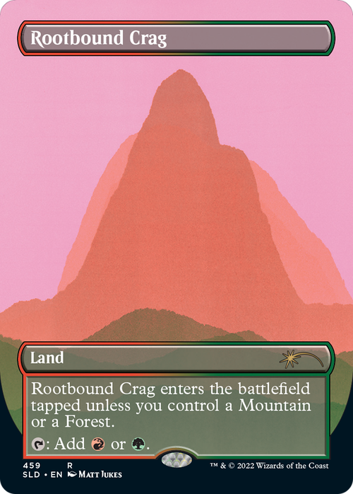 Rootbound Crag (SLD-459) - Secret Lair Drop (Borderless) Foil
