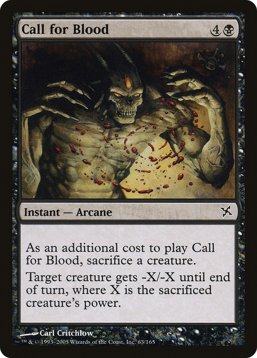 Call for Blood (BOK-063) - Betrayers of Kamigawa
